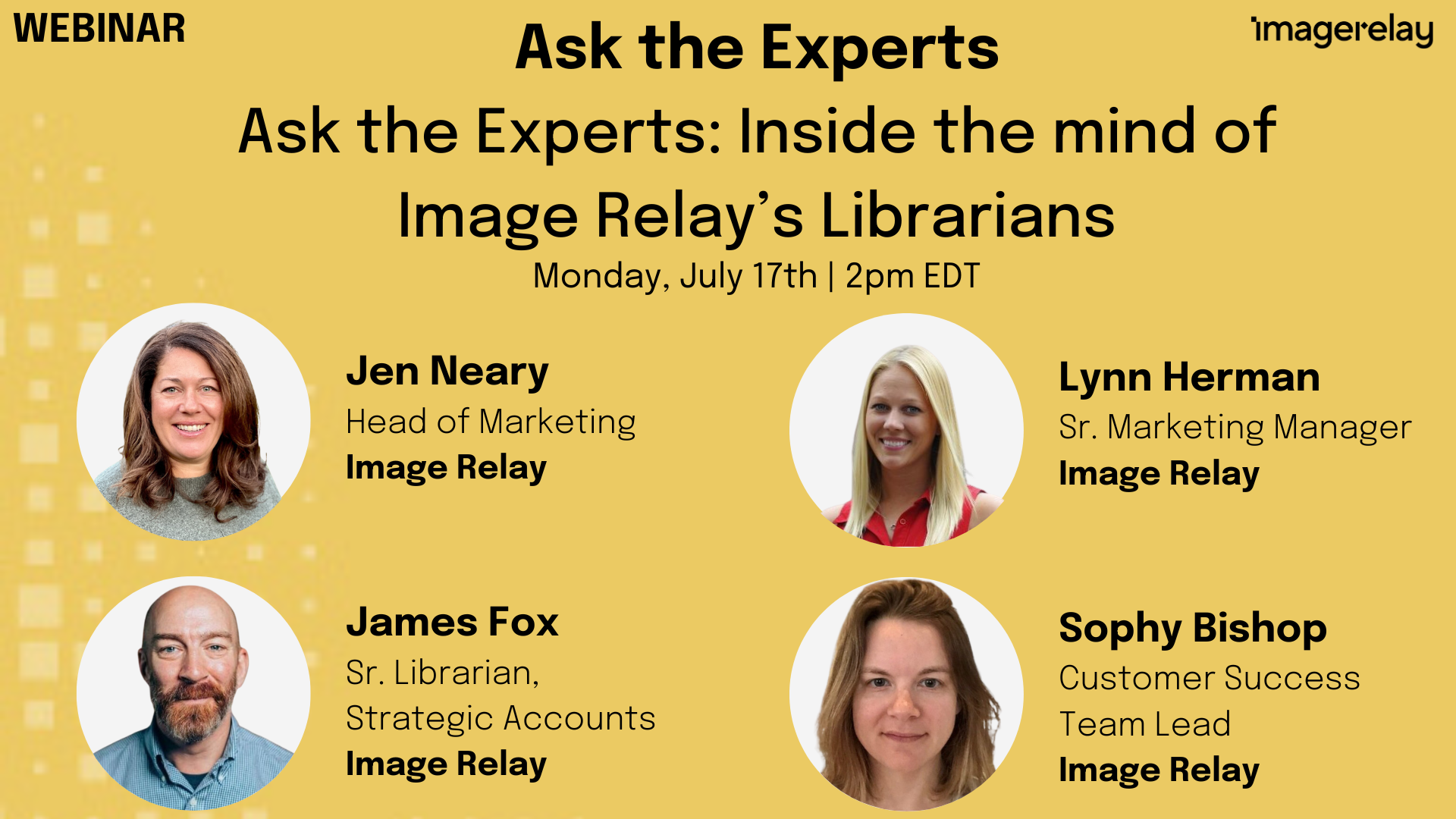 Ask the Experts Inside the mind of Image Relays Librarians-1