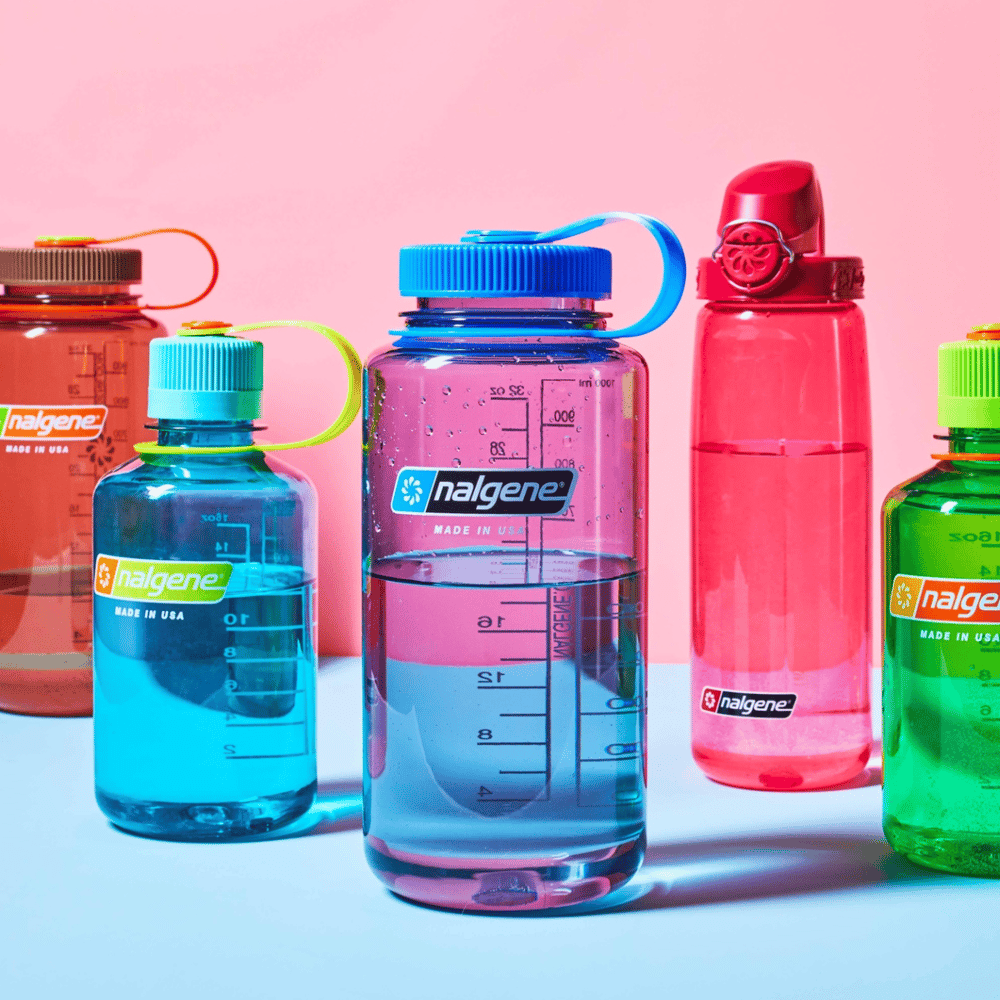 Colorful water bottles
